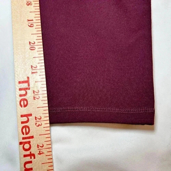 2/$30 Powerhold by Fabletics Medium Burgundy Leggings Yoga Athletic Athleisure - Picture 9 of 9